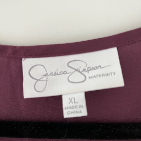 Jessica Simpson purple maternity shirt XL - Picture 4 of 7